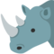 Rhinoceros emoji on Google